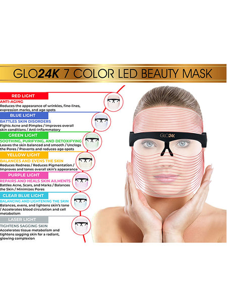 GLO24K 7 Colour LED Beauty Device