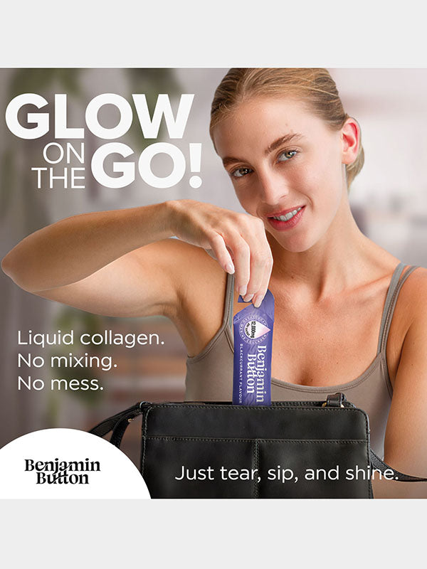 Benjamin Button Marine Collagen & Vit C Blackcurrant Sachets (14pk)