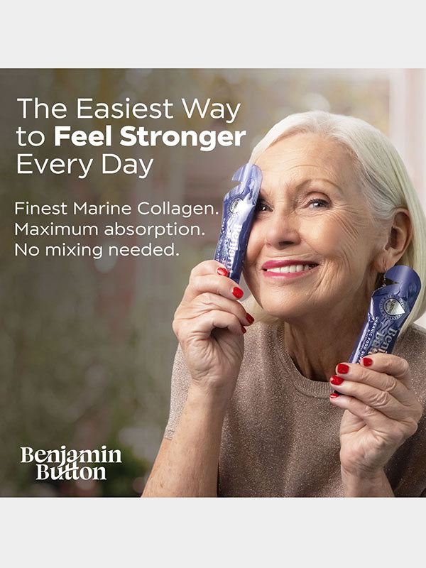 Benjamin Button Marine Collagen & Vit C Blackcurrant Sachets (14pk)