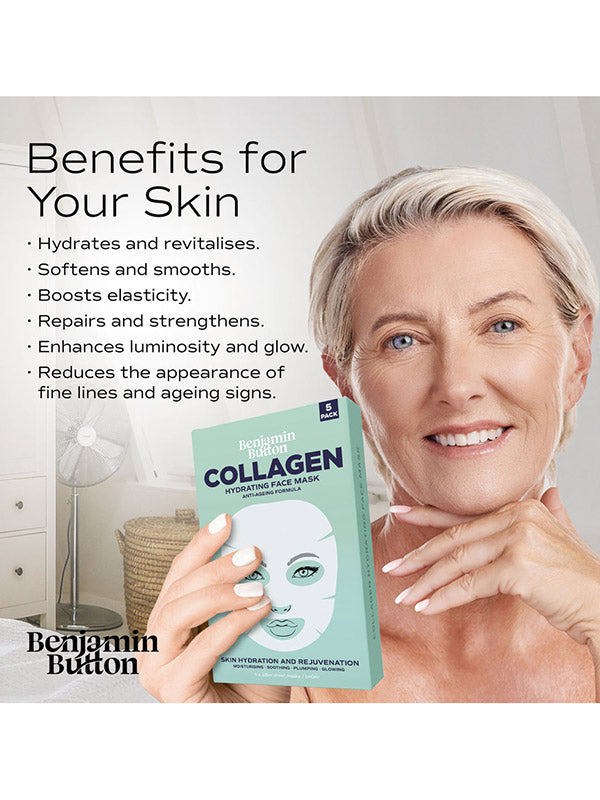Benjamin Button Collagen Face Mask (5pk)