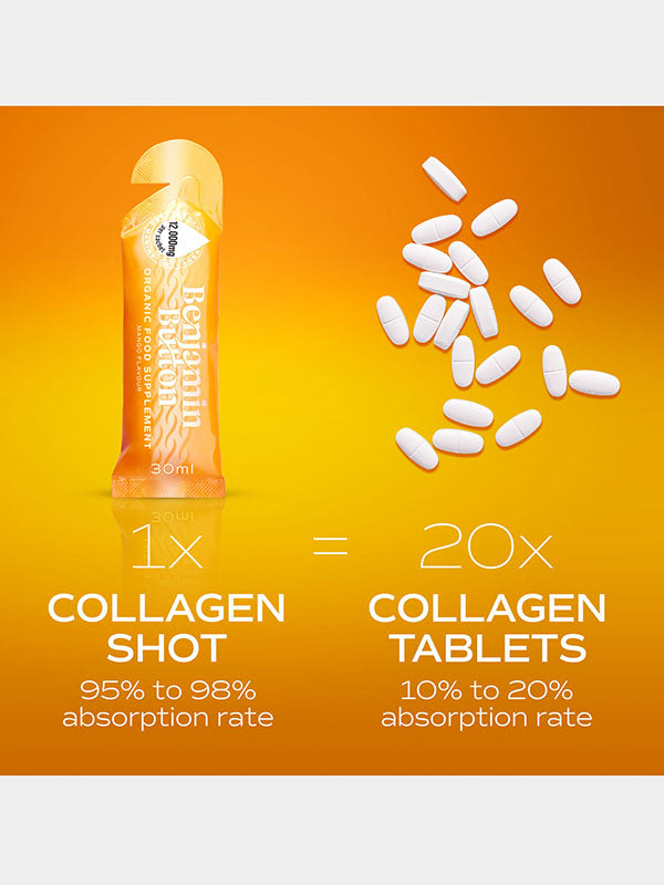 Benjamin Button Marine Collagen & Vit C Mango Sachets (14pk)