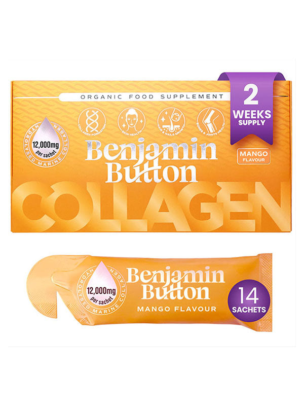Benjamin Button Marine Collagen & Vit C Mango Sachets (14pk)