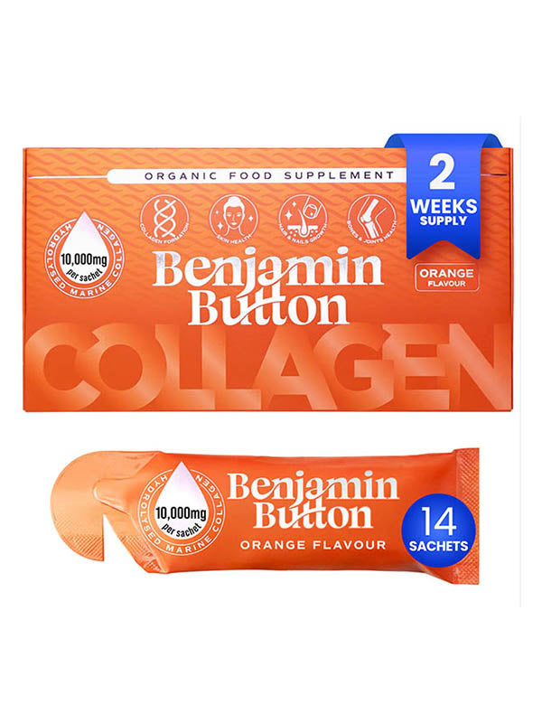 Benjamin Button Marine Collagen & Vit C Orange Sachets (14pk)