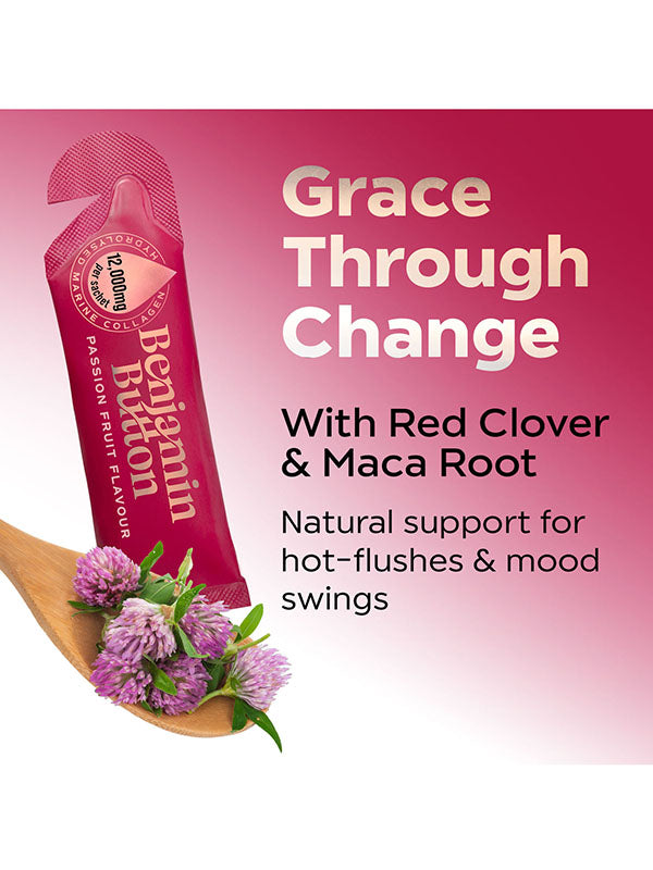 Benjamin Button Menopause Collagen Passion Fruit Sachets (14pk)