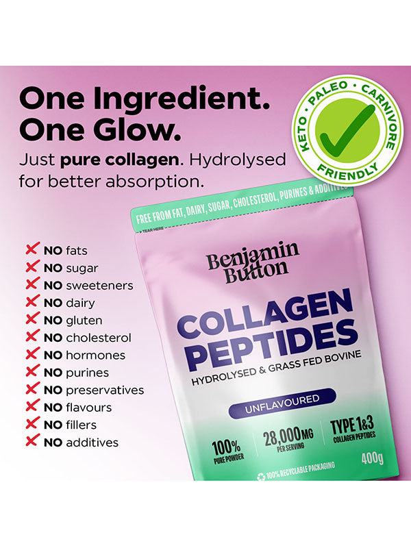 Benjamin Button Collagen Peptides Protein Powder (400g)