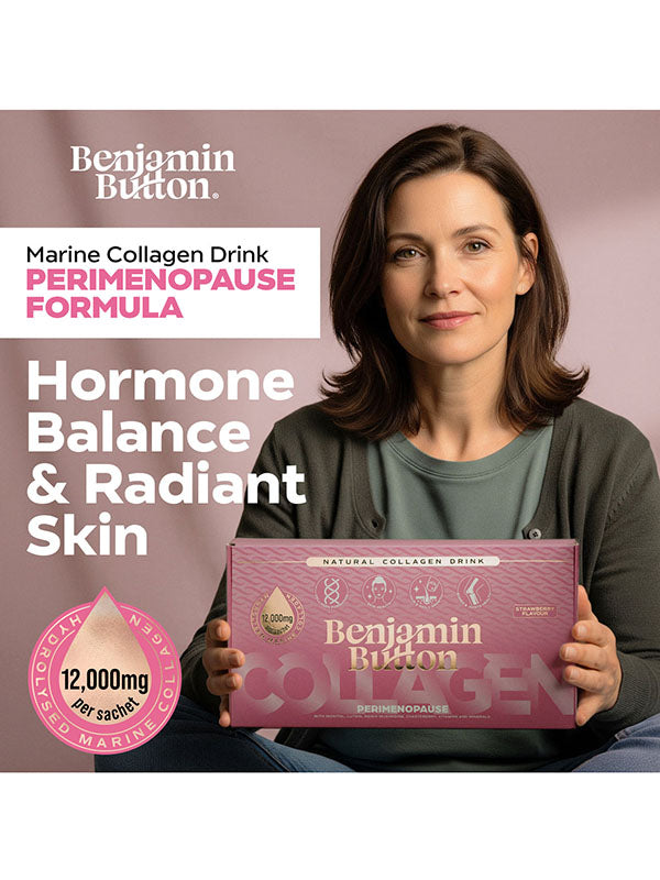 Benjamin Button Perimenopause Collagen Strawberry Sachets (14pk)
