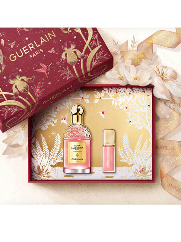 Guerlain Aqua Allegoria Flora Bloom Forte EDP 75ml & KissKiss Bee Glow Oil Xmas '25 Gift Set