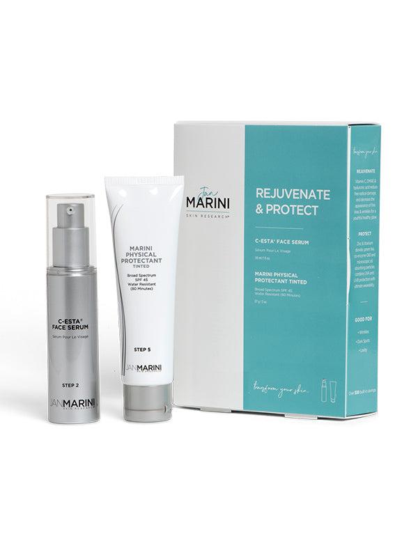 Jan Marini Rejuvenate & Protect (C-Esta Face Serum & Physical Protectant Tinted SPF45)