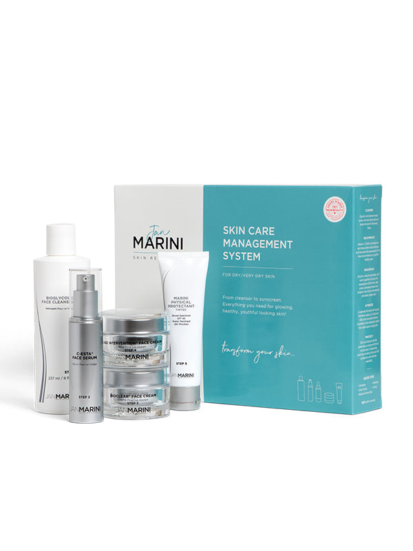 Jan Marini Skin Care Management System For Dry/Very Dry Skin  (SPF45 Marini Physical Protectant Tinted) (EXP 05.24)