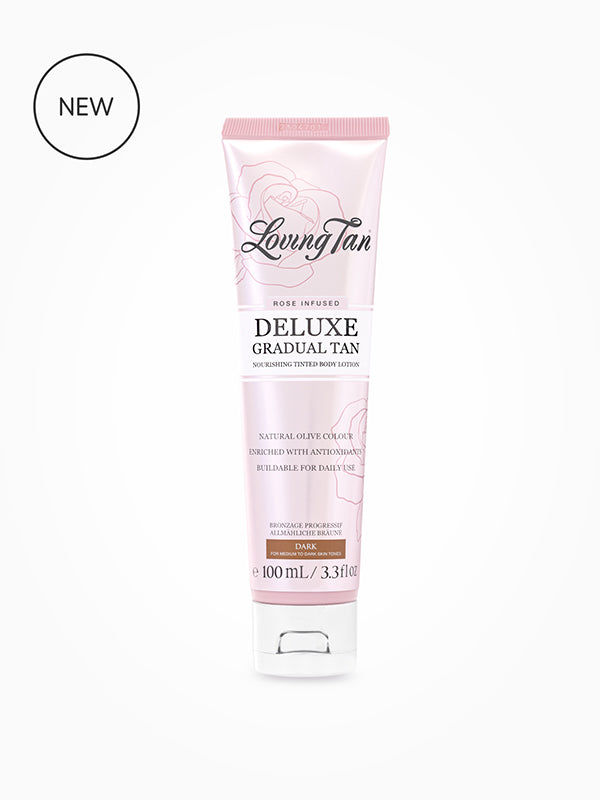 Loving Tan Deluxe Gradual Tan Body Lotion Dark Rose Infused (100ml)