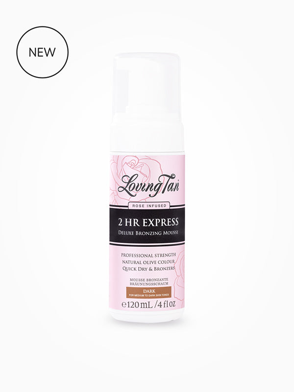Loving Tan 2hr Express Dark Mousse Rose Infused (120ml)