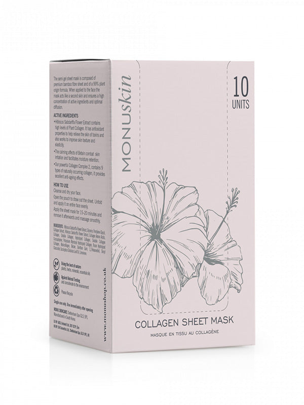 Monuskin Collagen Sheet Mask (10pk)