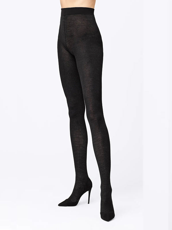 Pierre Mantoux Collant Ribbed Wool