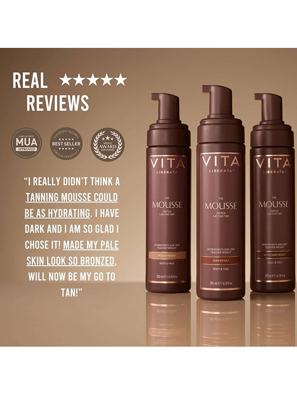 Vita Liberata Tinted Tanning Mousse Ultra Dark (200ml) NEW