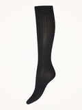 Wolford Luxury Cotton Rib Knee High Socks