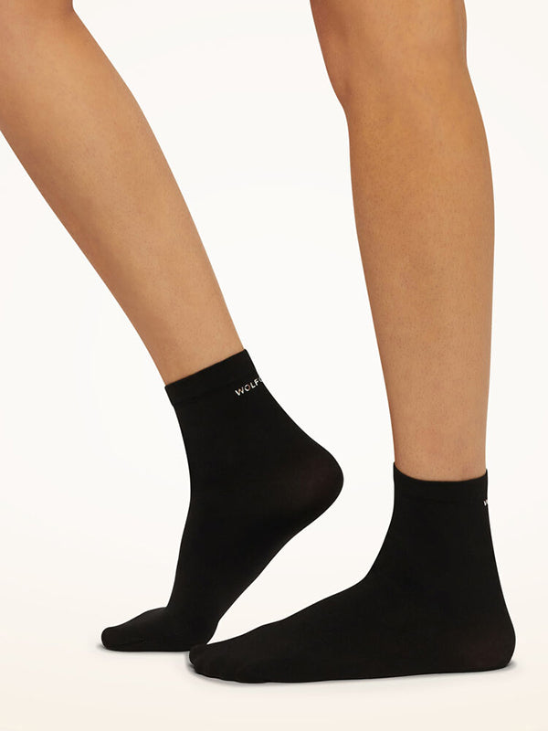 Wolford Silver Logo Socks