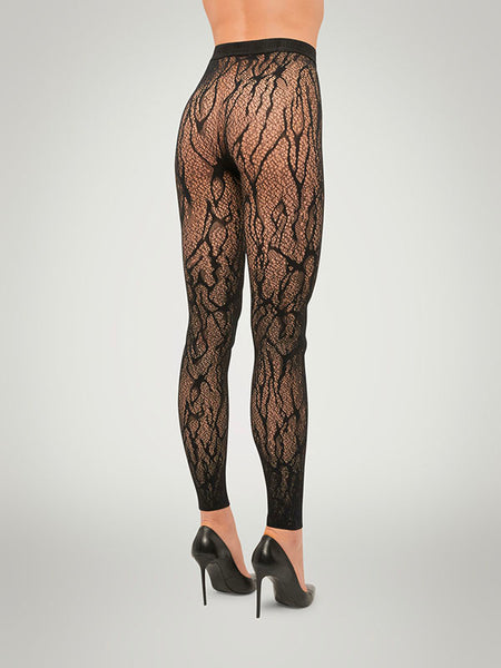 Wolford Snake Lace Tights Leggings