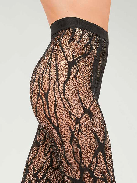 Wolford Snake Lace Tights Leggings