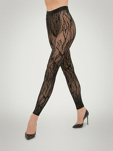 Wolford Snake Lace Tights Leggings