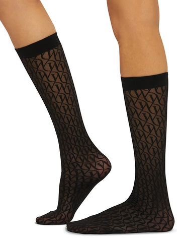 Wolford W Lace Knee Highs