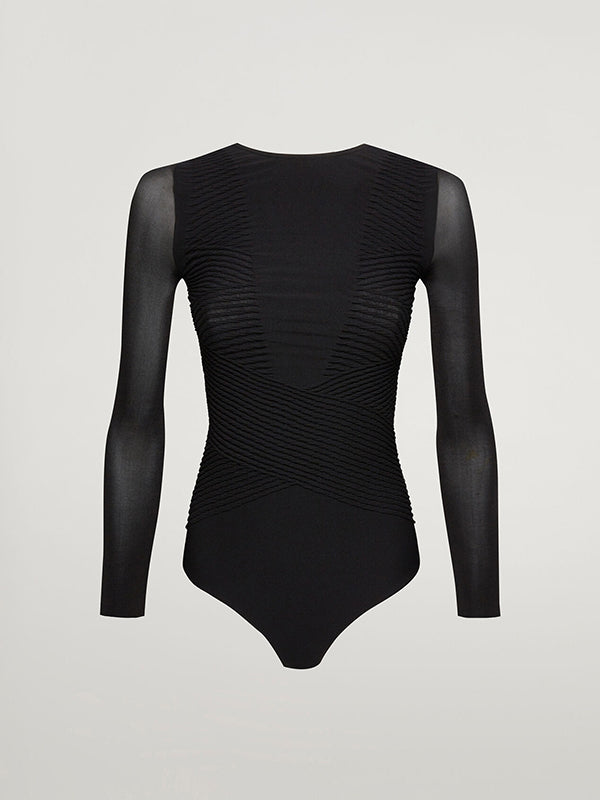 Mesh Long Sleeve Bodysuit – London Bridges Boutique
