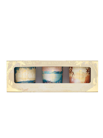 Durance 3 Candle Boxed Set (Gold & Vanilla, Gingerbread, Orange & Cinnamon)