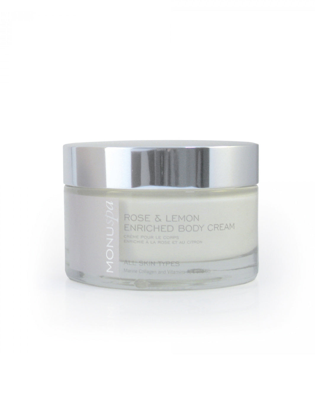 Monuskin Rose & Lemon Enriched Body Cream (180ml)