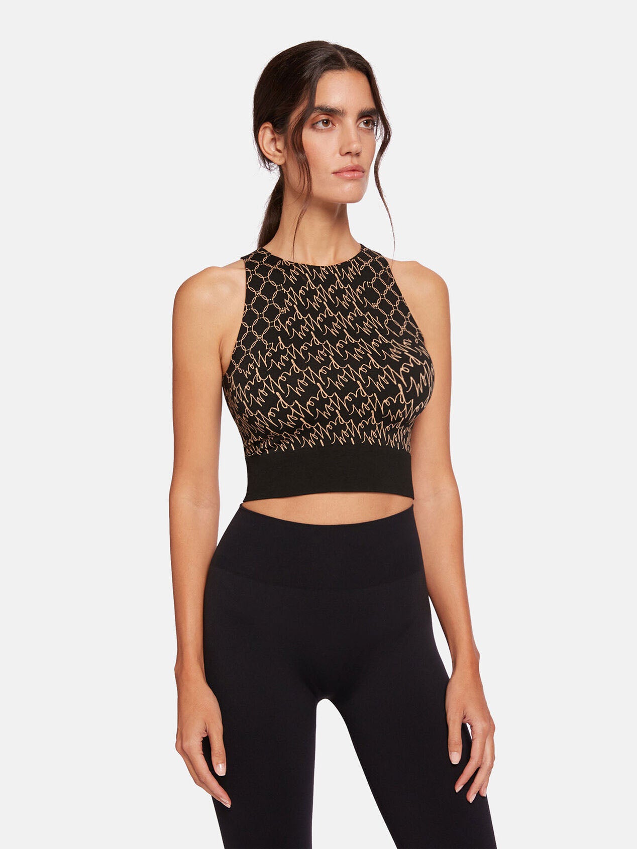 Wolford Aurora Monogram Crop Top