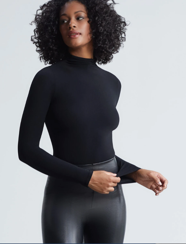 Commando Ballet Bodysuit Mockneck Long Sleeve