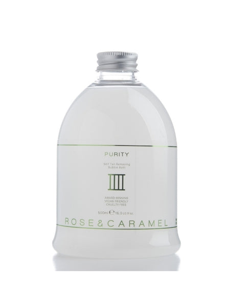 Rose & Caramel Purity Self Tan Removing Bubble Bath (500ml)