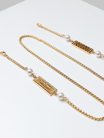 Wolford Multitasking Pearl Logo Mask Chain