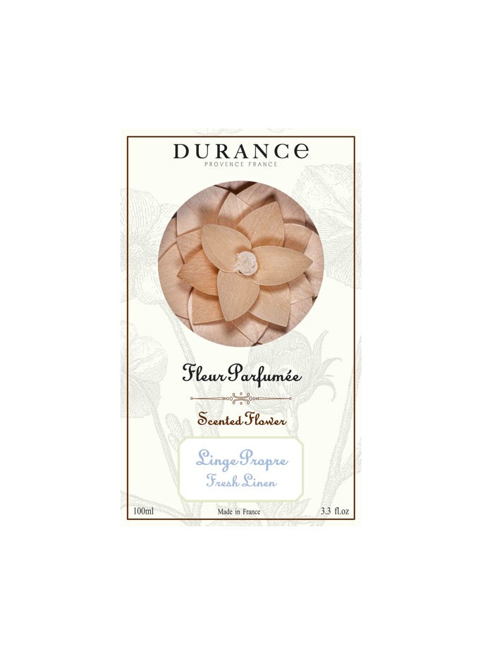 Durance Scented Wooden Flower - Fresh Linen