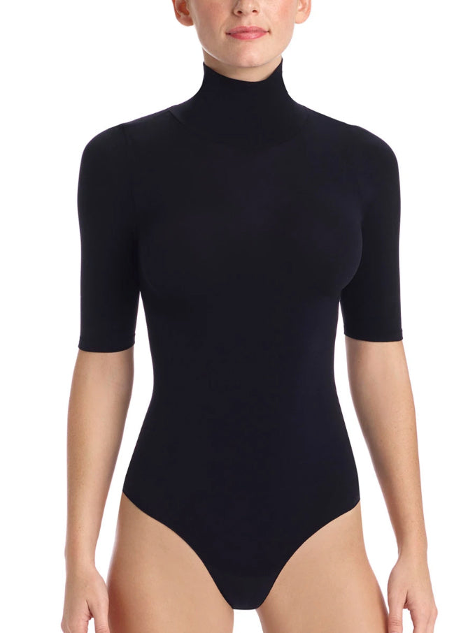 Commando Ballet Short sleeve Turtleneck Bodysuit