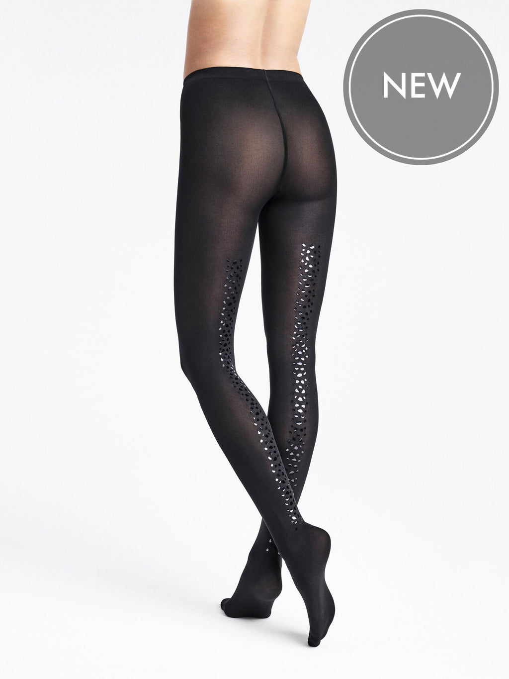 Wolford Snake Shimmer Back Seam Tights