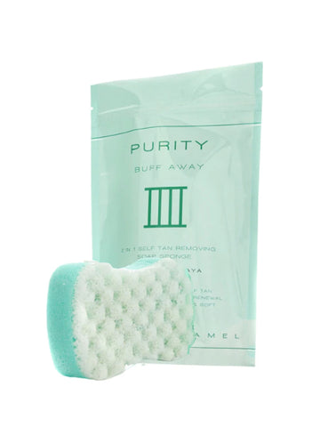 Rose & Caramel Purity Buff Away 2 in 1 Self Tan Removing Soap Sponge