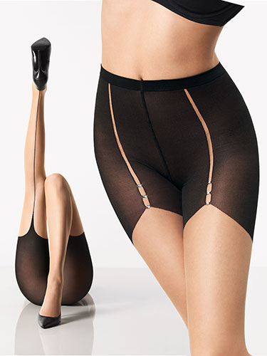 Wolford Tilda Tights Sahara Black Beauty Fresh